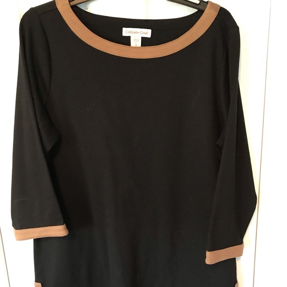 Coldwater Creek Tops - Coldwater Creek black cotton spandex tunic Coldwater Creek Tops - Coldwater Creek black cotton spandex tunic